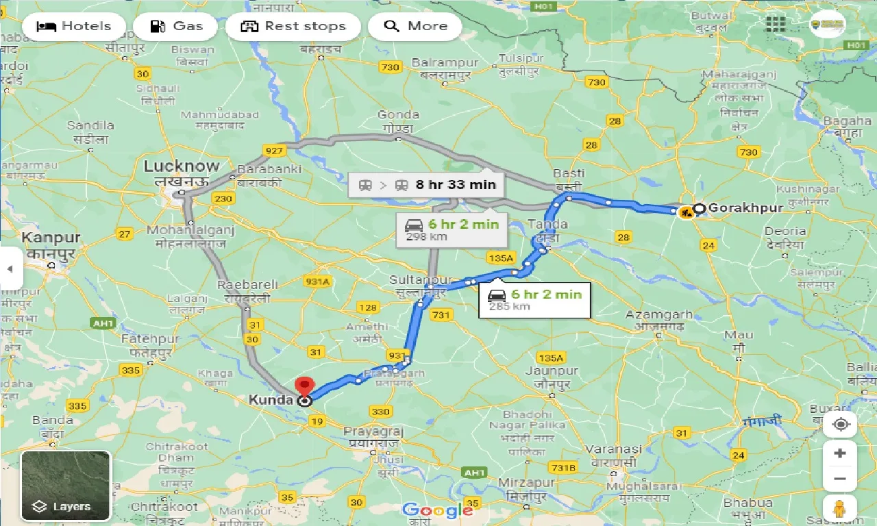 gorakhpur-to-kunda-one-way