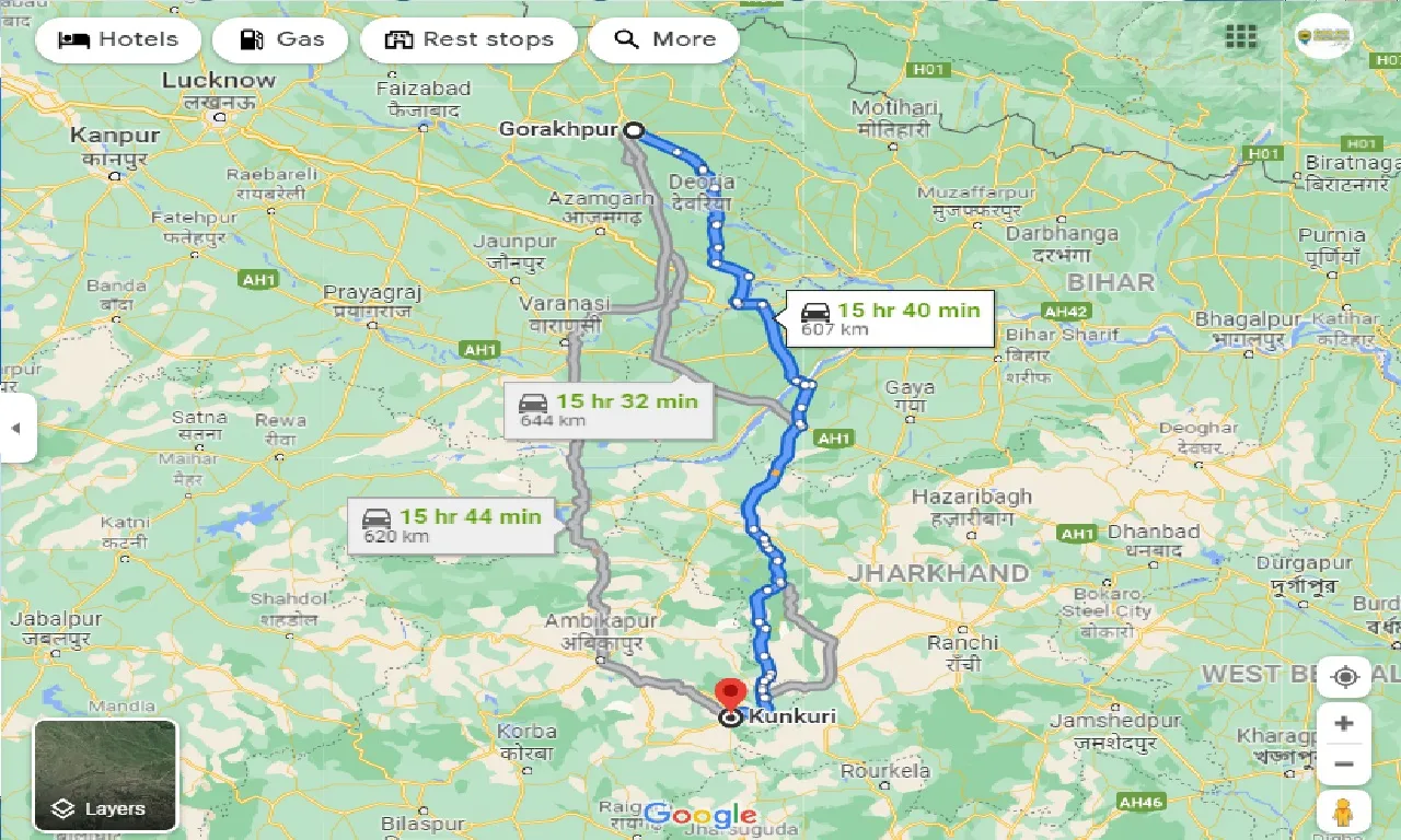 gorakhpur-to-kunkuri-taxi