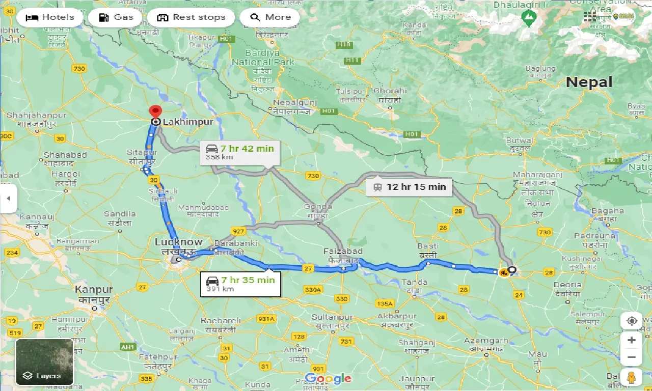 gorakhpur-to-lakhimpur-kheri-taxi