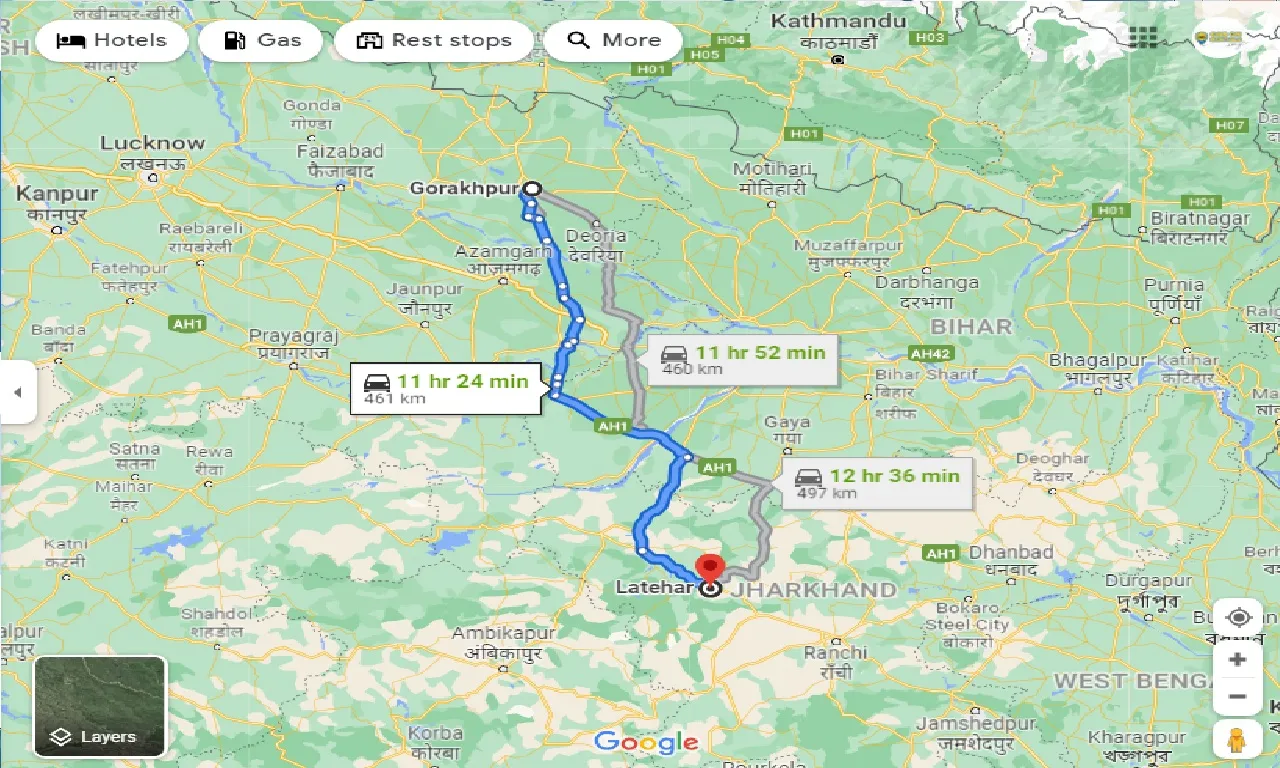 gorakhpur-to-latehar-taxi
