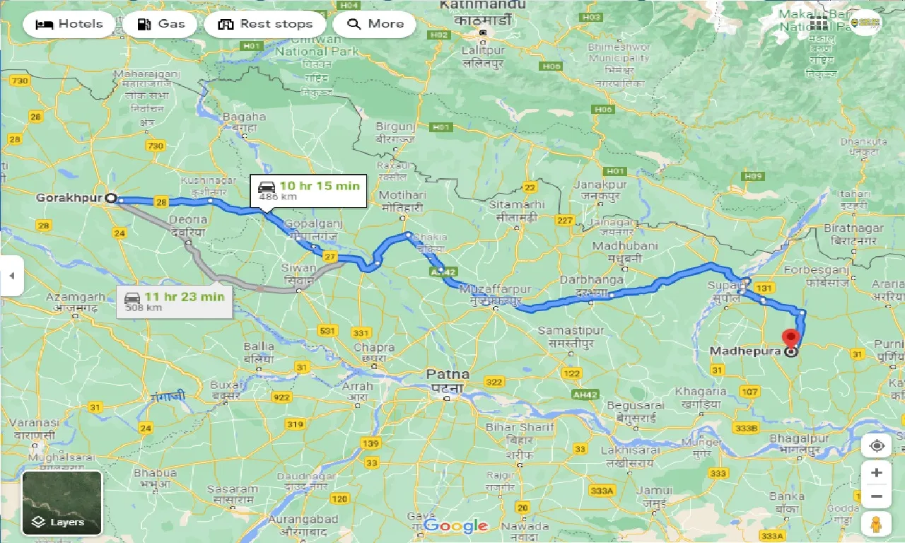 gorakhpur-to-madhepur-taxi