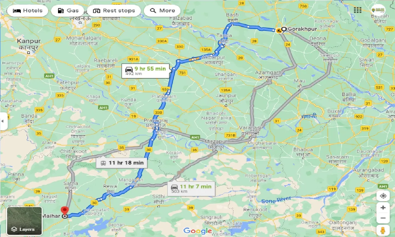 gorakhpur-to-mairwa-taxi