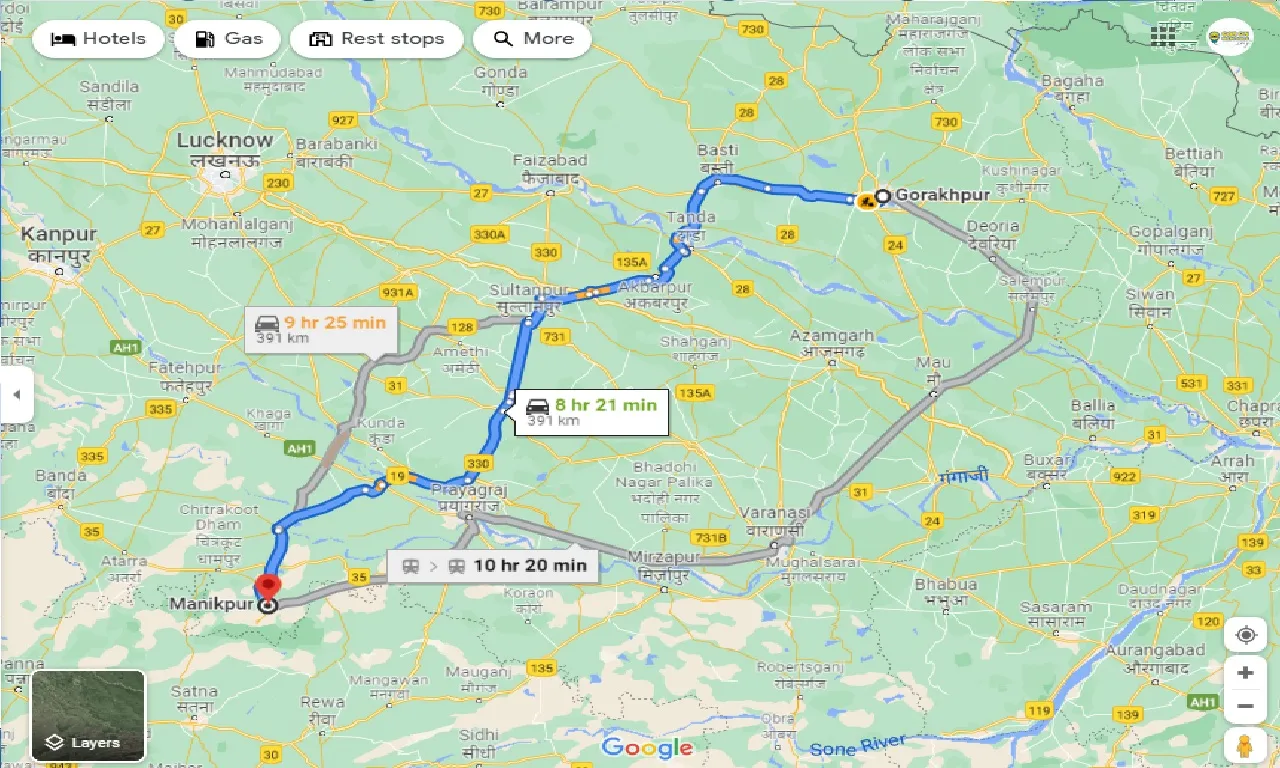 gorakhpur-to-manikpur-taxi
