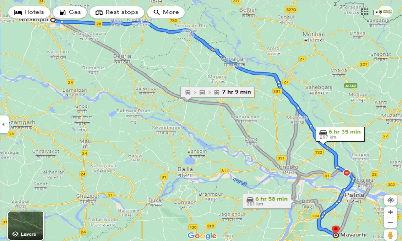 gorakhpur-to-masaurhi-one-way