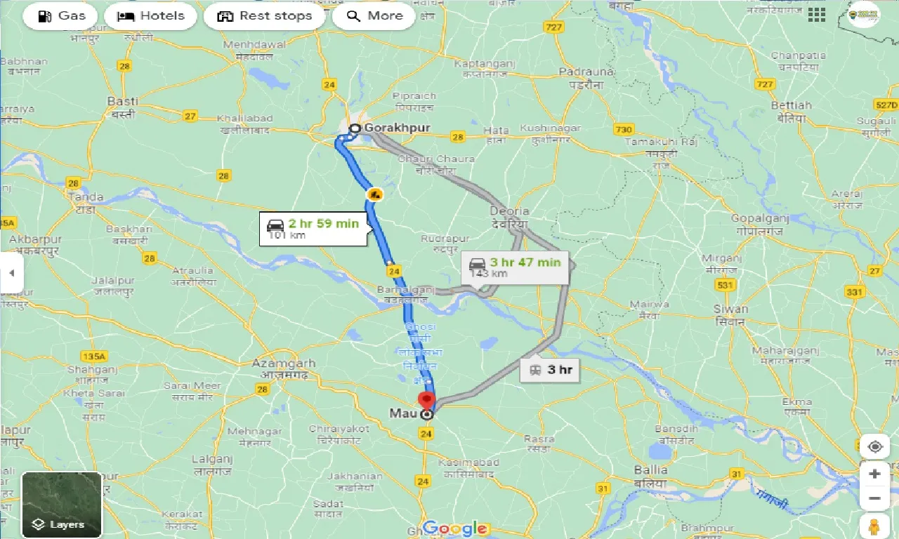 gorakhpur-to-mau-taxi