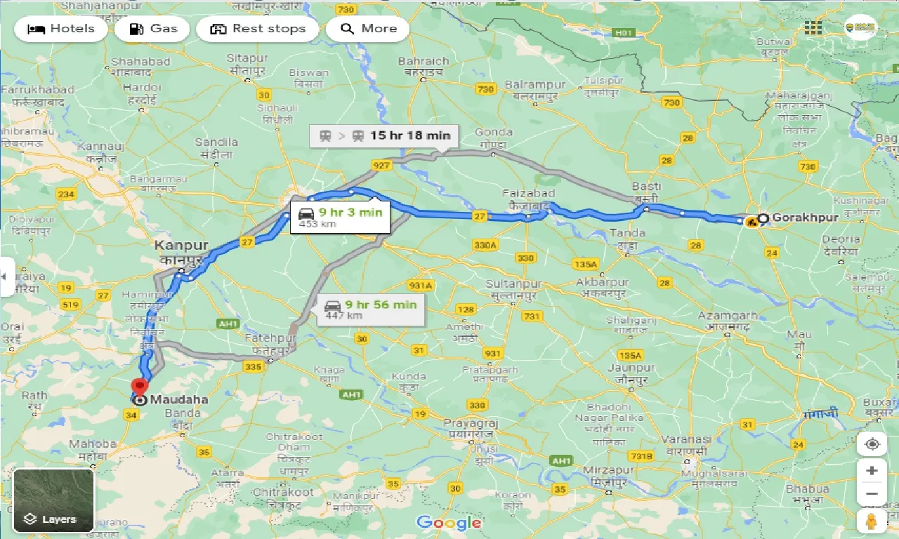 gorakhpur-to-maudaha-taxi