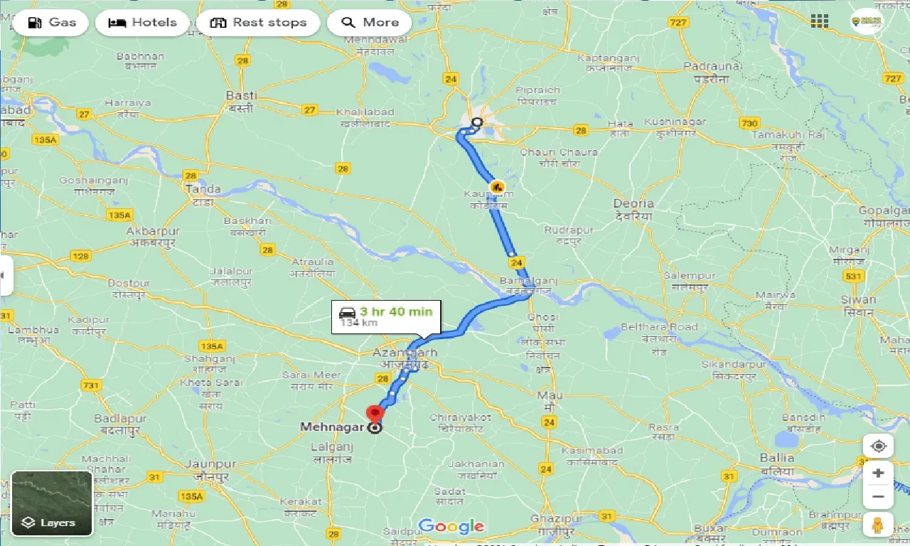 gorakhpur-to-mehnagar-taxi