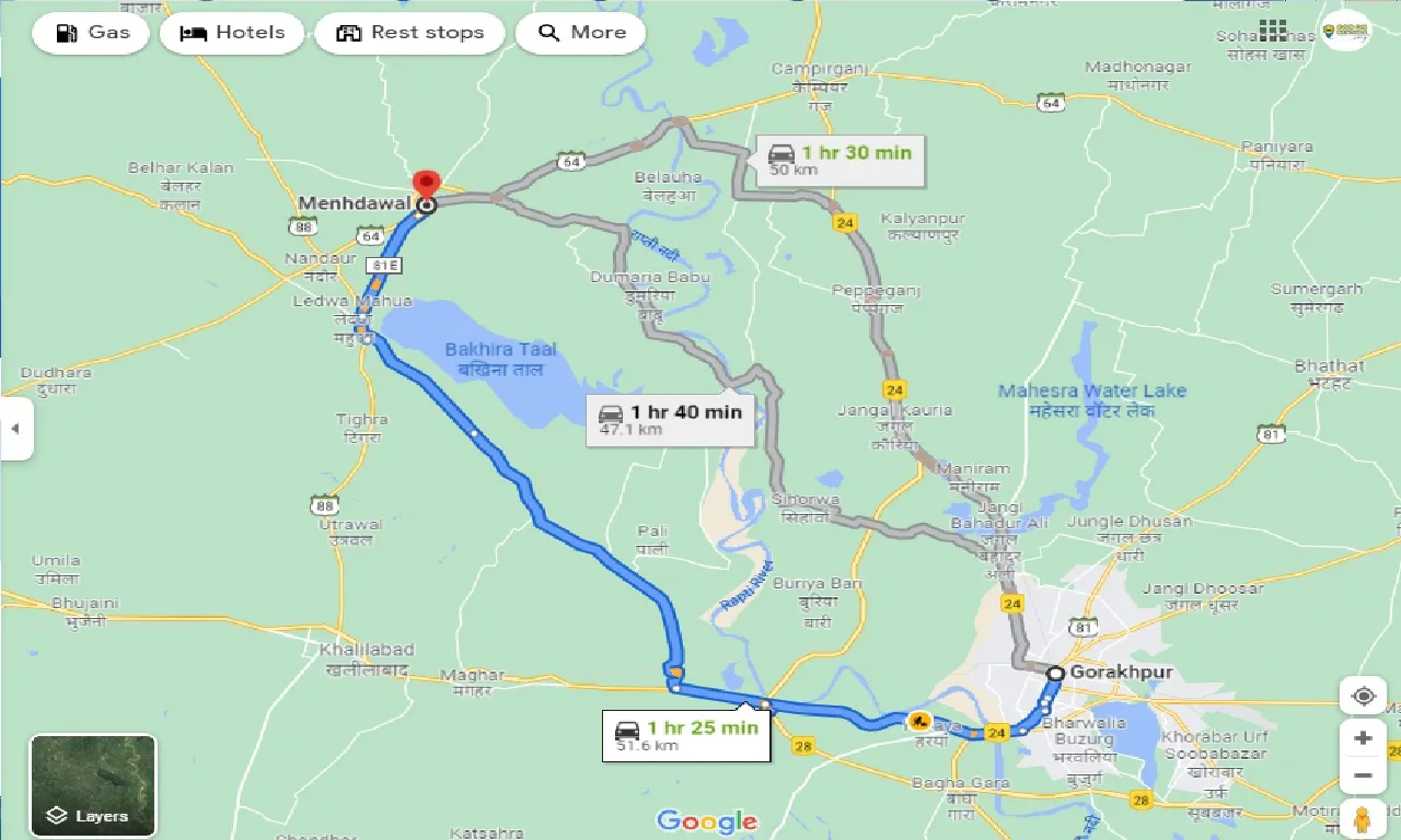 gorakhpur-to-menhdawal-one-way