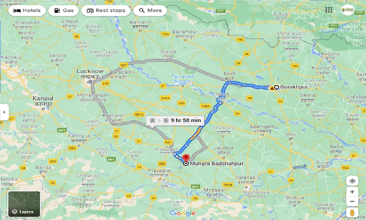 gorakhpur-to-mungra-badshahpur-taxi