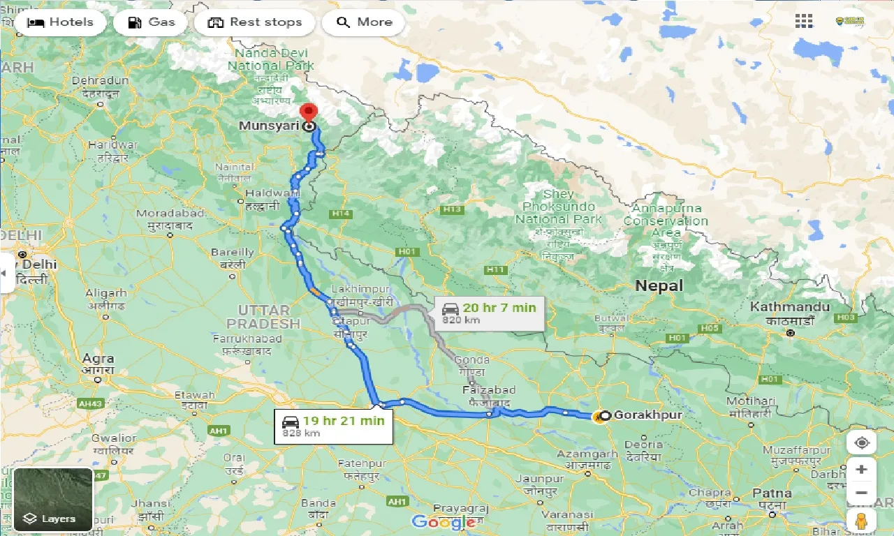 gorakhpur-to-munsyari-taxi