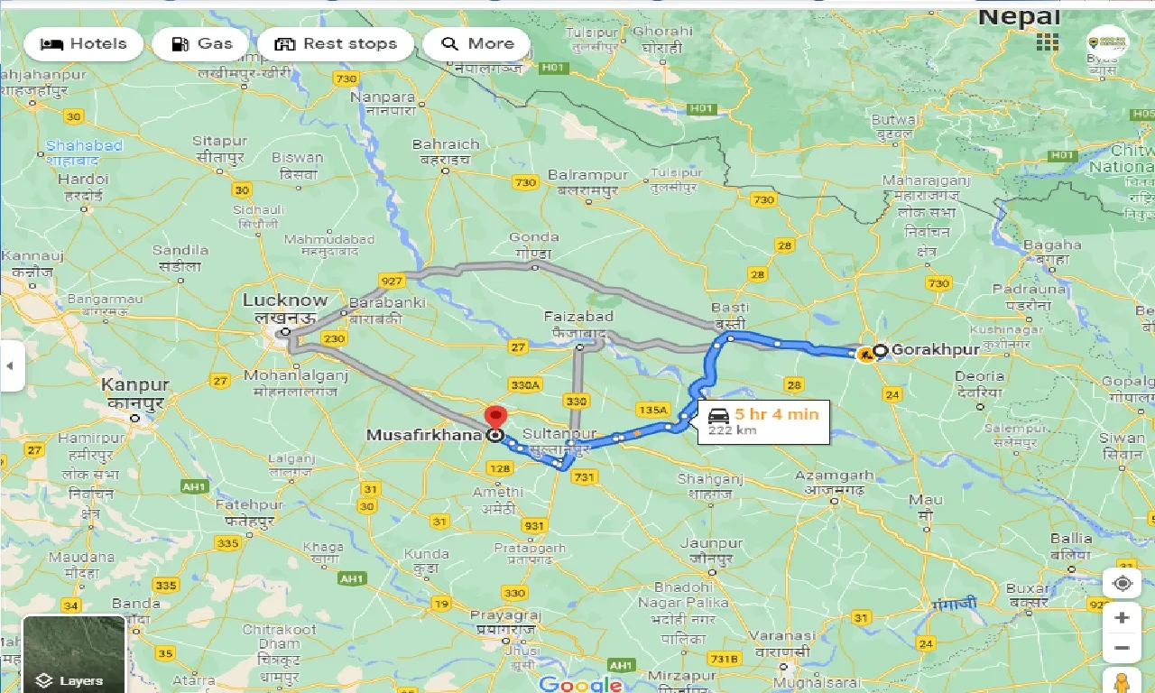 gorakhpur-to-musafirkhana-taxi