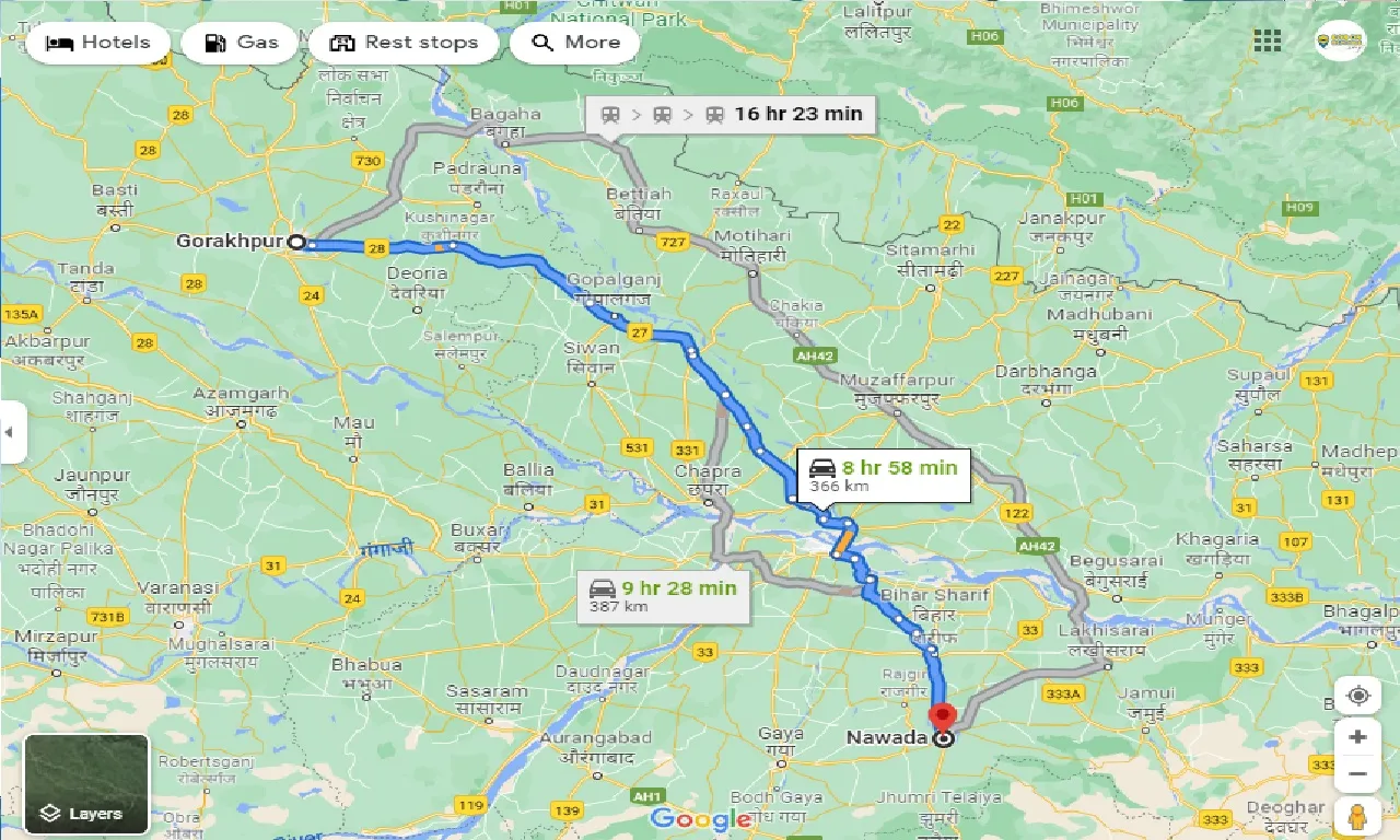 gorakhpur-to-nawada-taxi