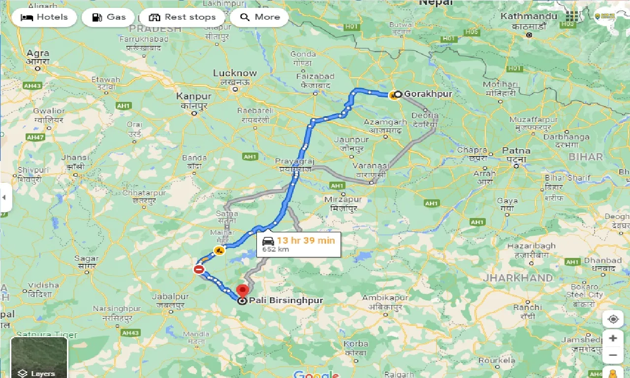 gorakhpur-to-pali-birsinghpur-one-way