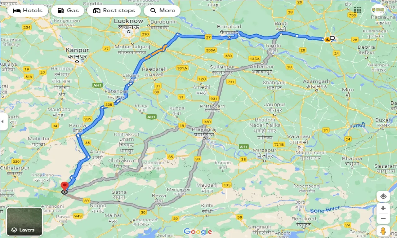 gorakhpur-to-panna-taxi
