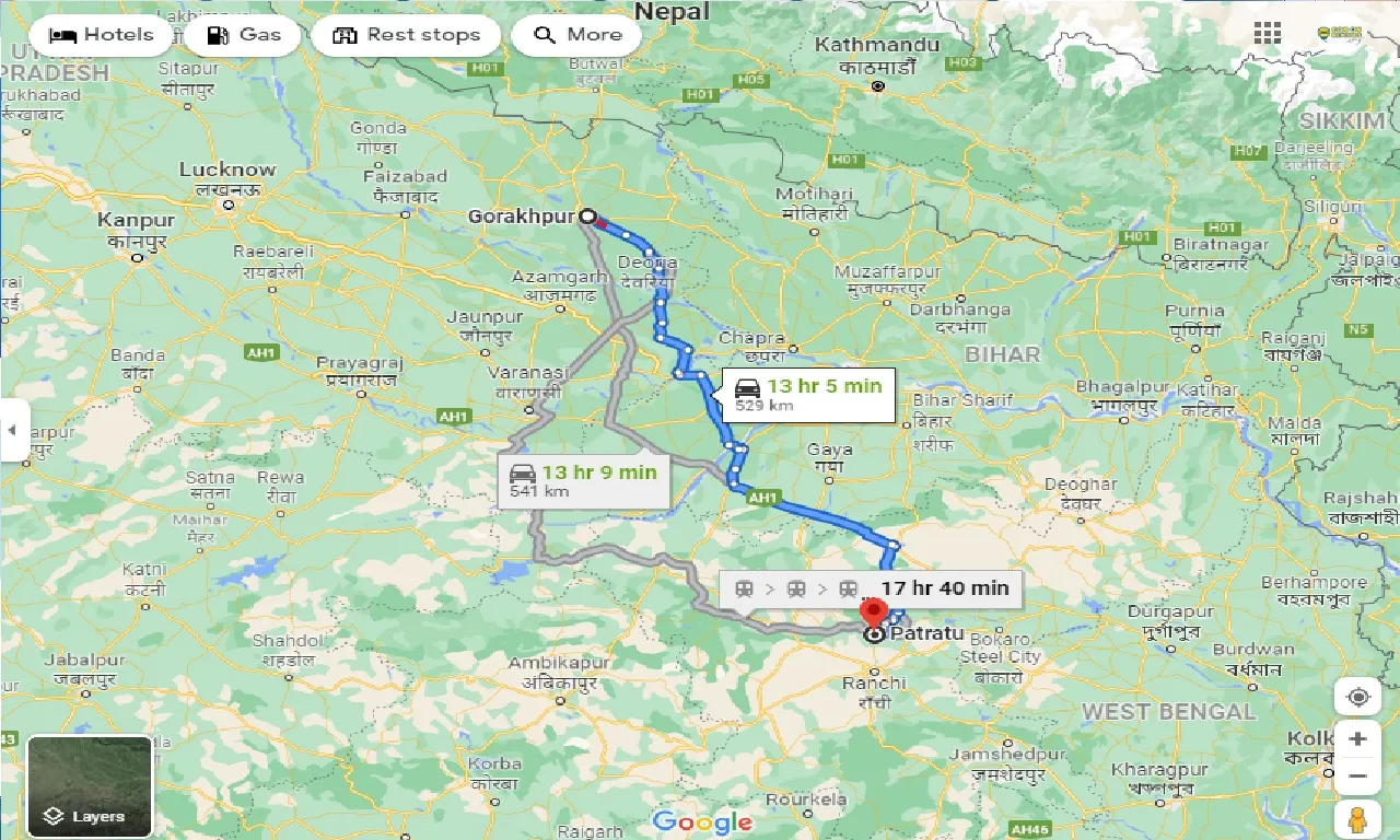 gorakhpur-to-patratu-one-way