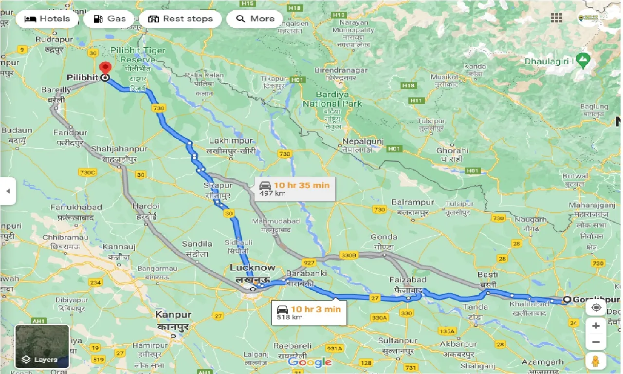 gorakhpur-to-pilibhit-taxi