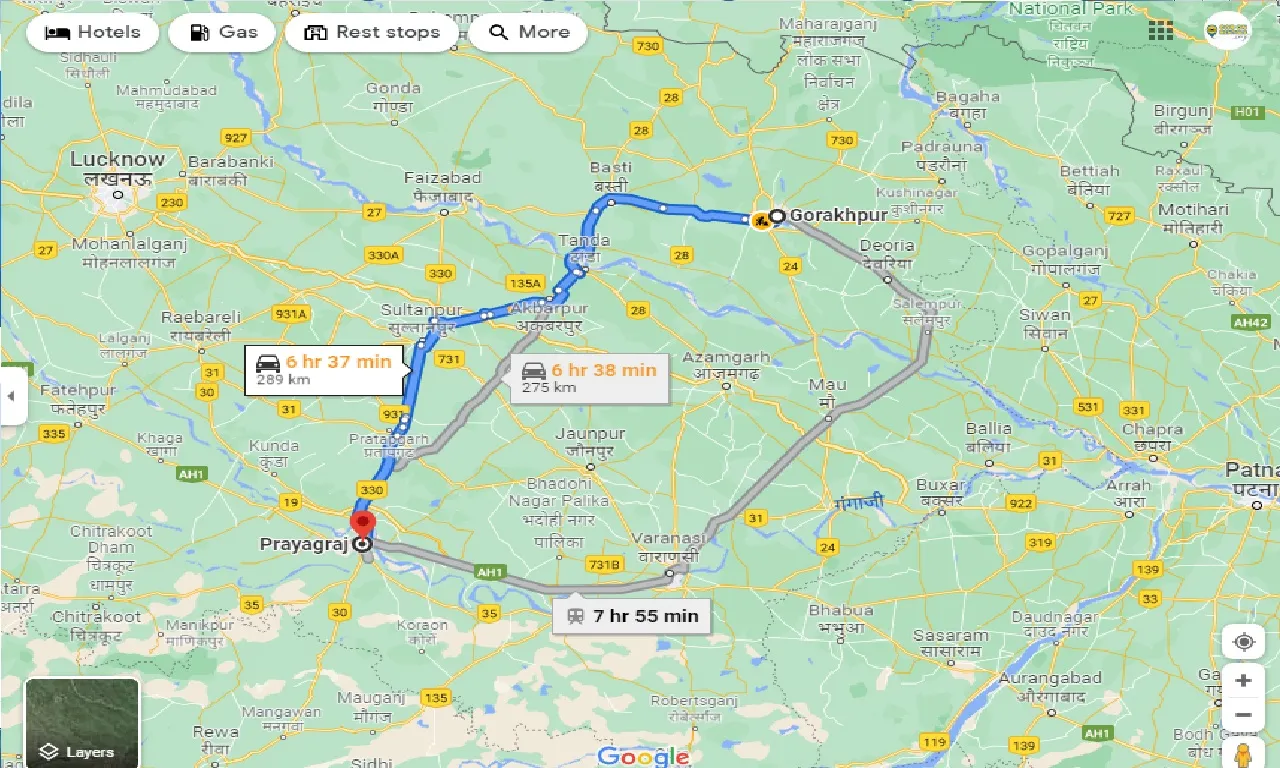 gorakhpur-to-prayagraj-taxi