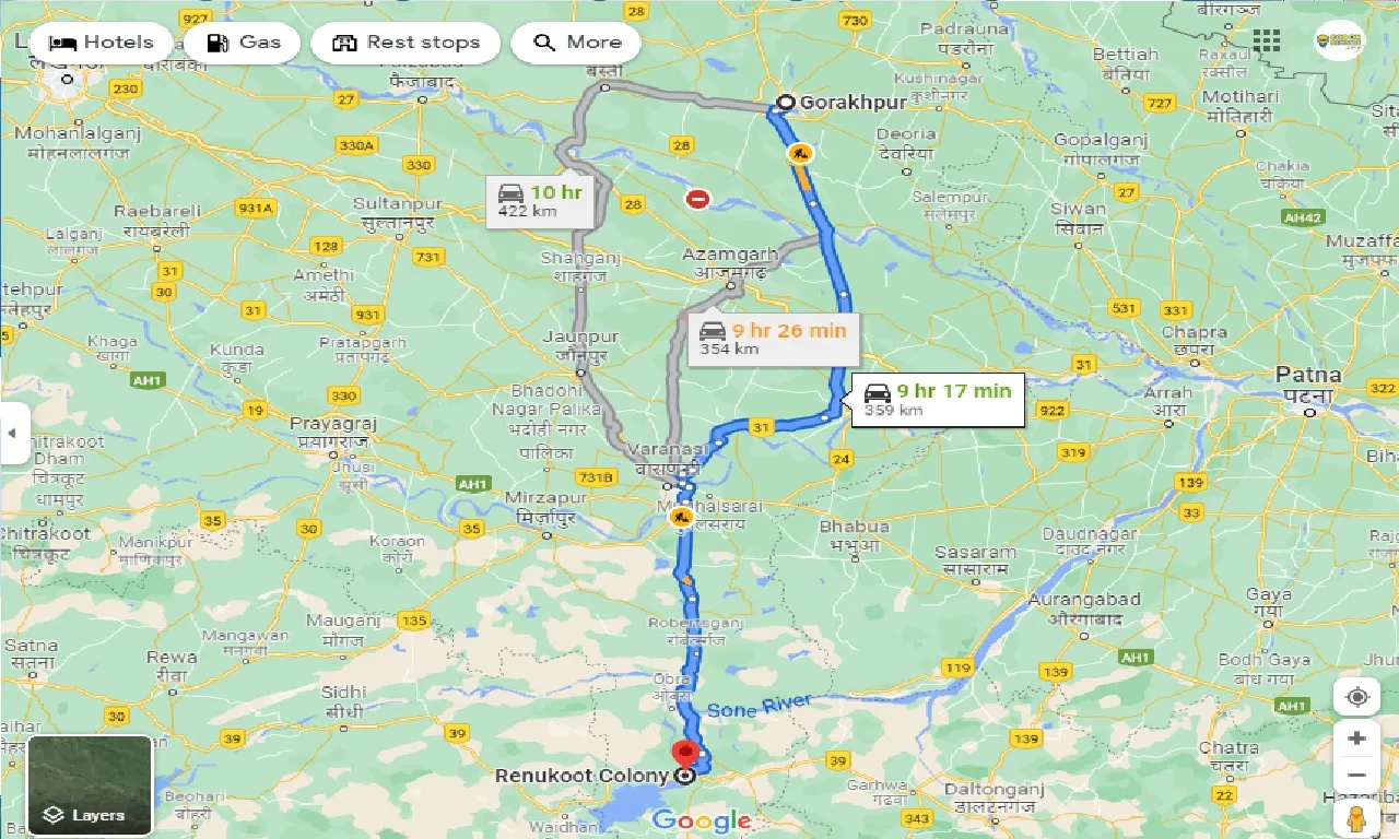 gorakhpur-to-renukoot-taxi