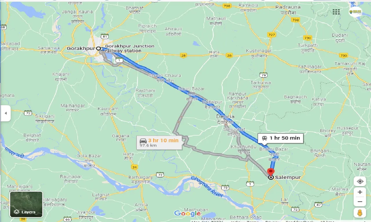 gorakhpur-to-salempur-taxi