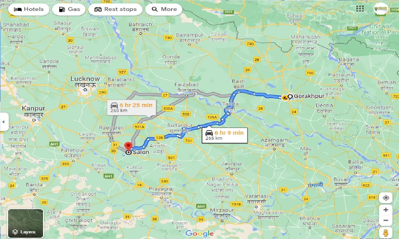 gorakhpur-to-salon-taxi