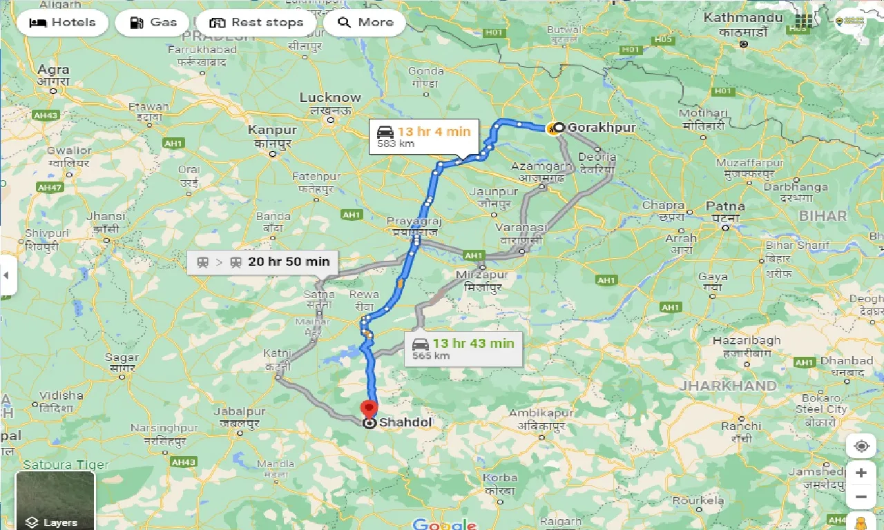 gorakhpur-to-shahdol-taxi