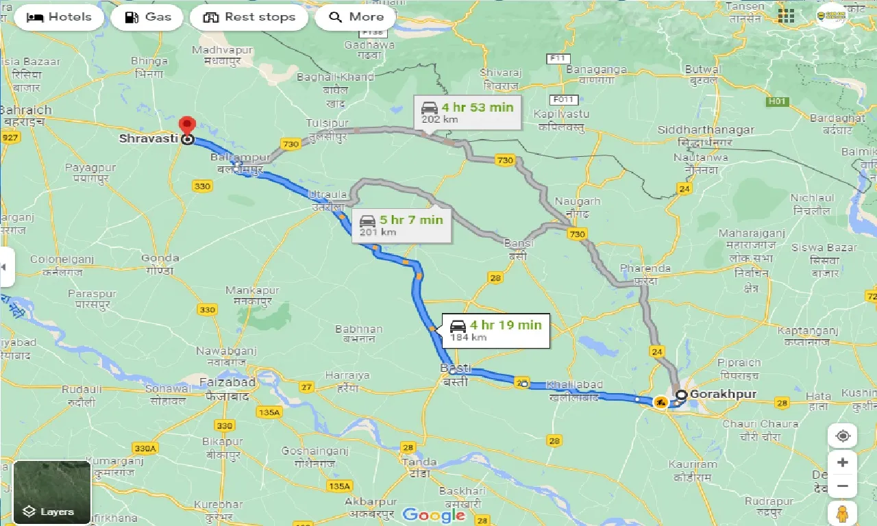 gorakhpur-to-shravasti-taxi