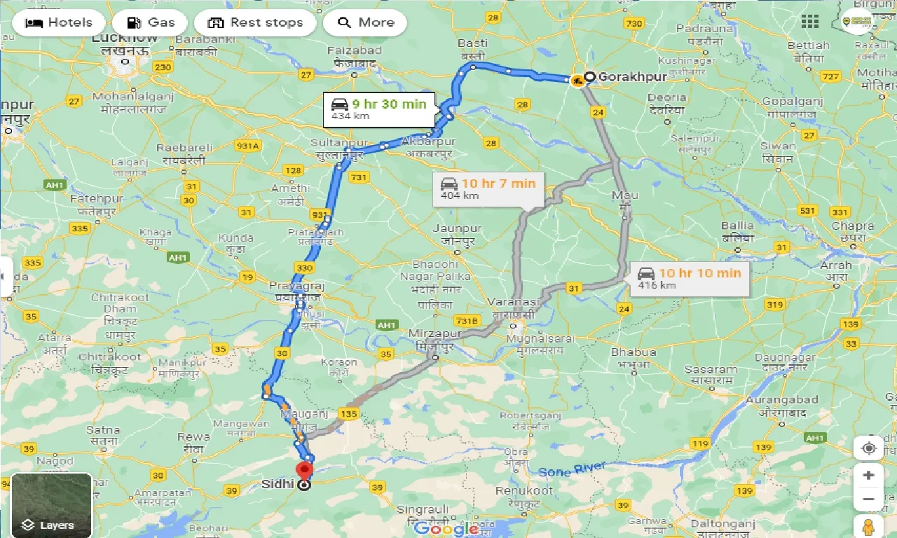 gorakhpur-to-sidhi-one-way