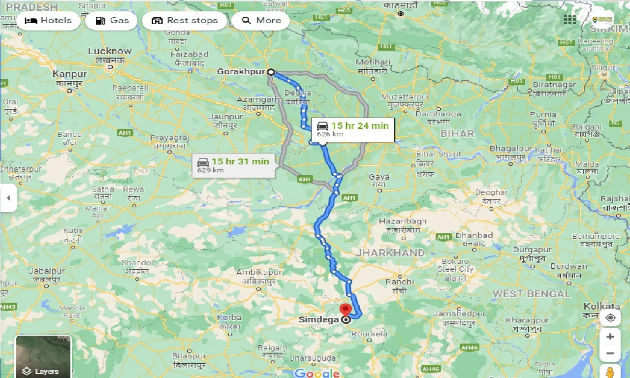 gorakhpur-to-simdega-taxi