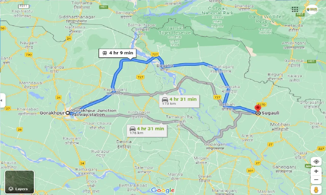 gorakhpur-to-sugauli-taxi
