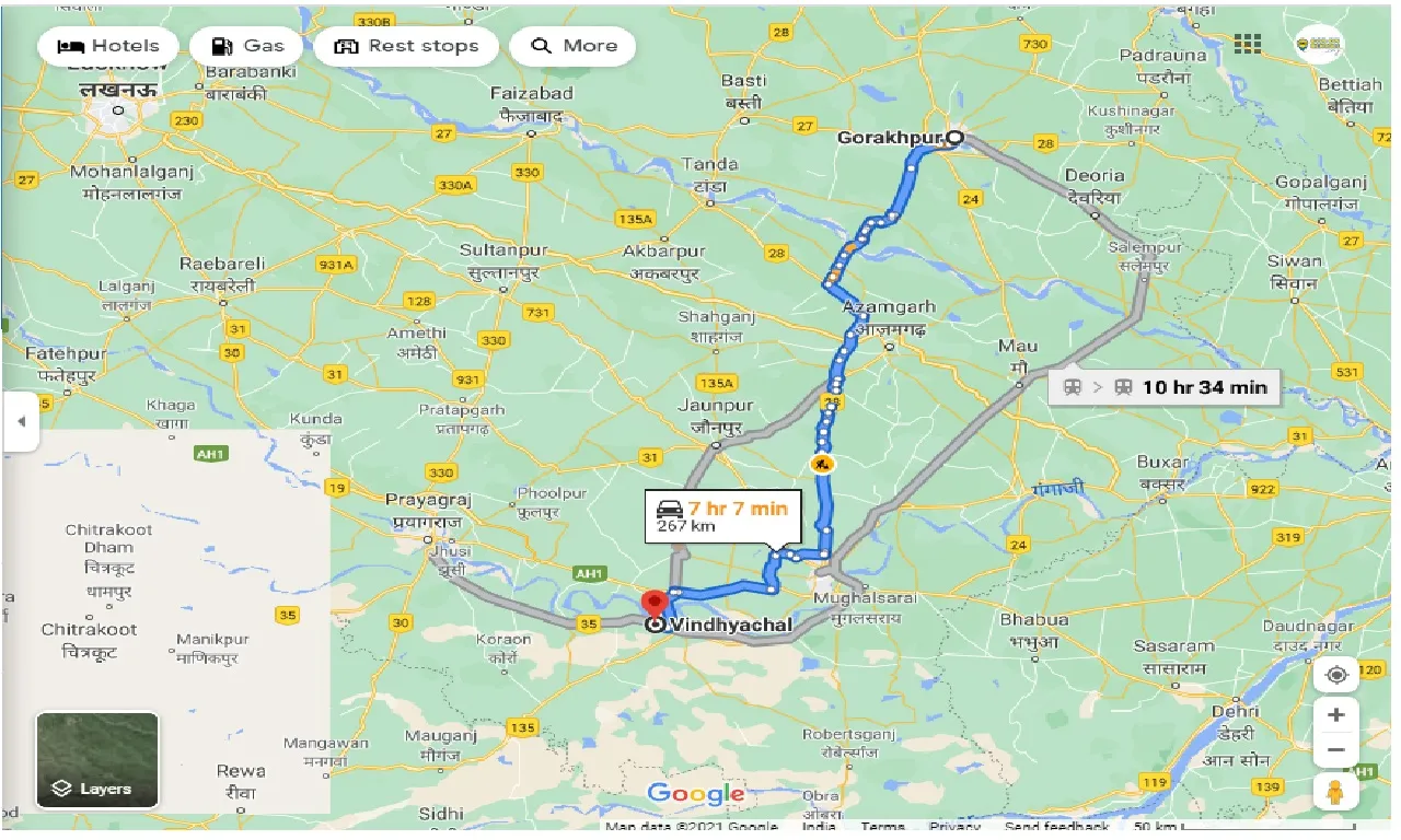 gorakhpur-to-vindhyachal-round-trip