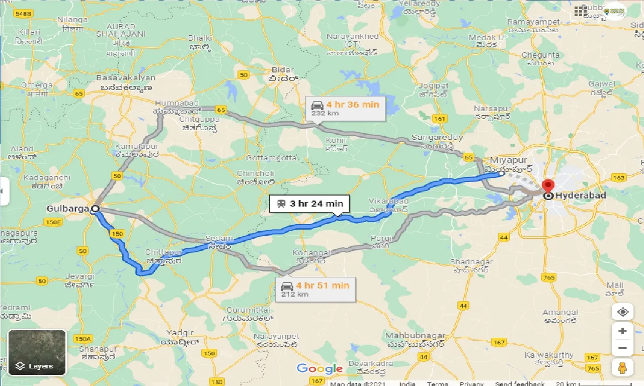 gulbarga-to-hyderabad-one-way