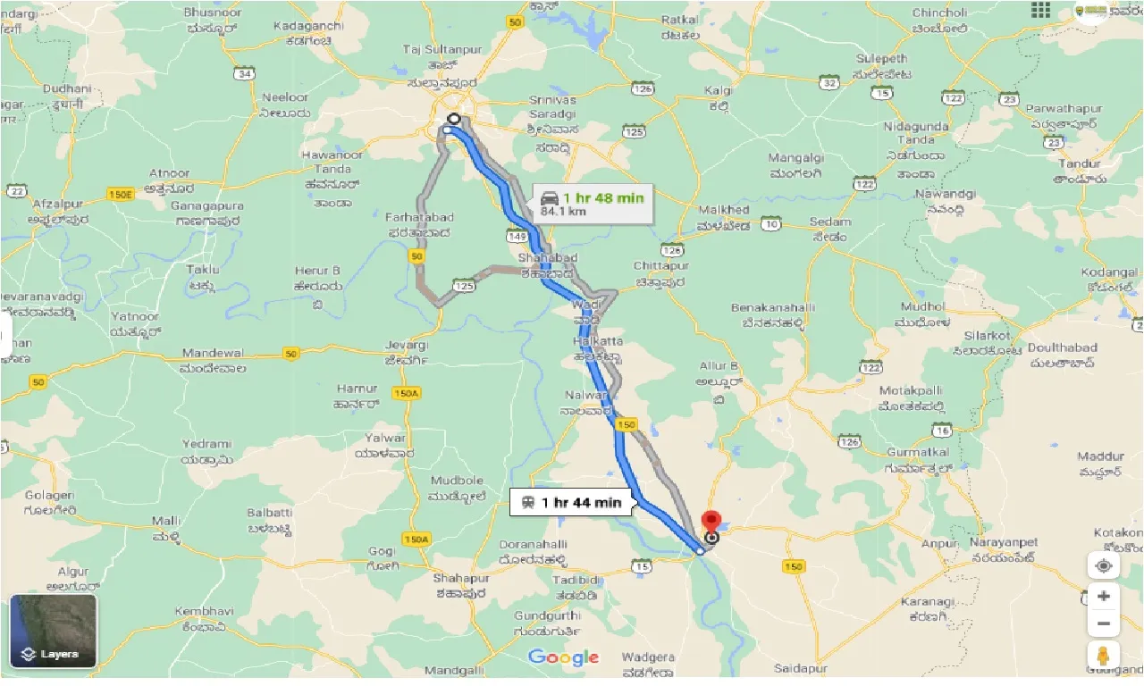gulbarga-to-yadgir-one-way
