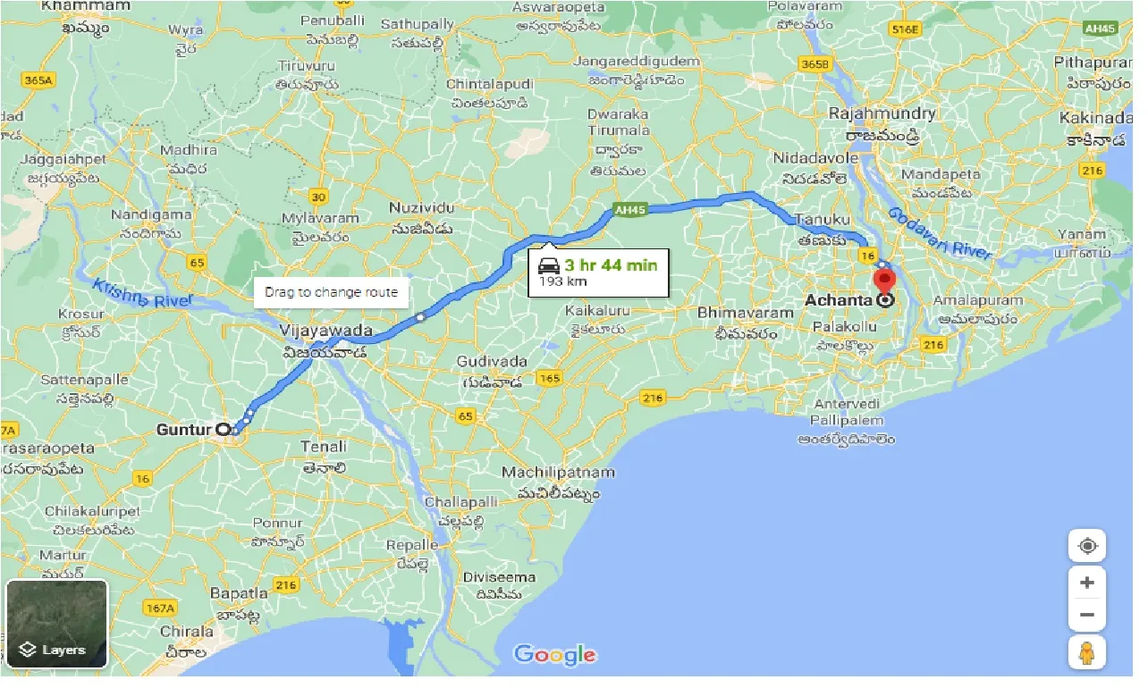 guntur-to-achanta-taxi