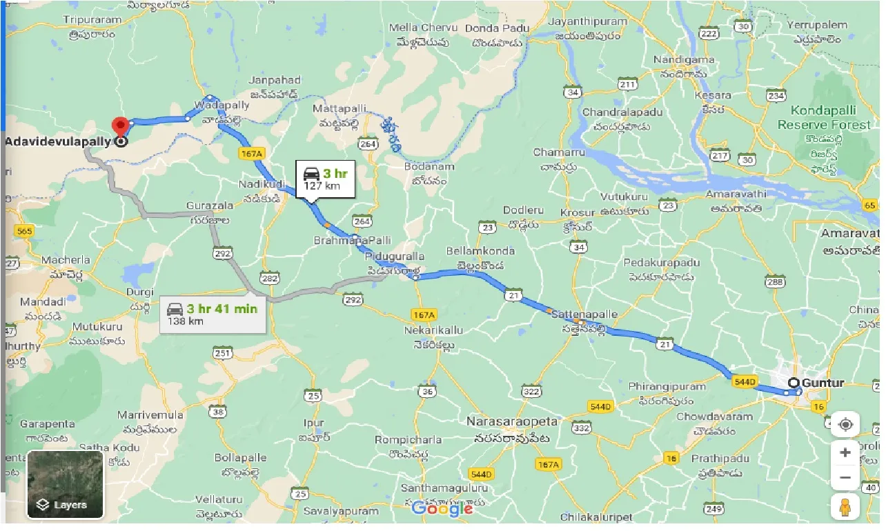 guntur-to-adavidevulapally-taxi