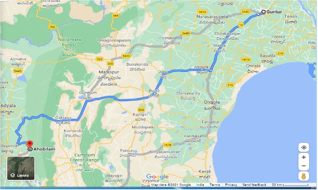 guntur-to-ahobilam-taxi