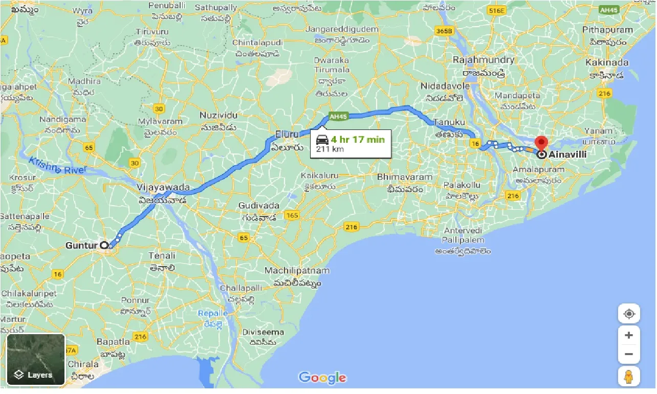 guntur-to-ainavilli-one-way