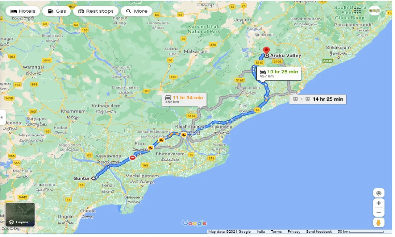 guntur-to-araku-valley-outstation