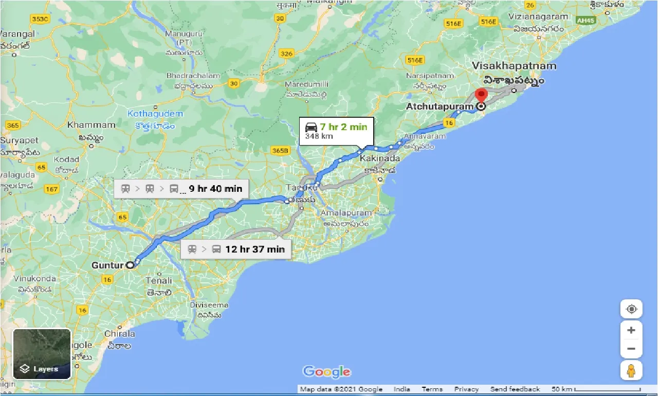 guntur-to-atchutapuram-taxi