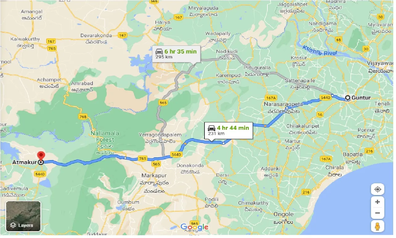 guntur-to-atmakur-one-way