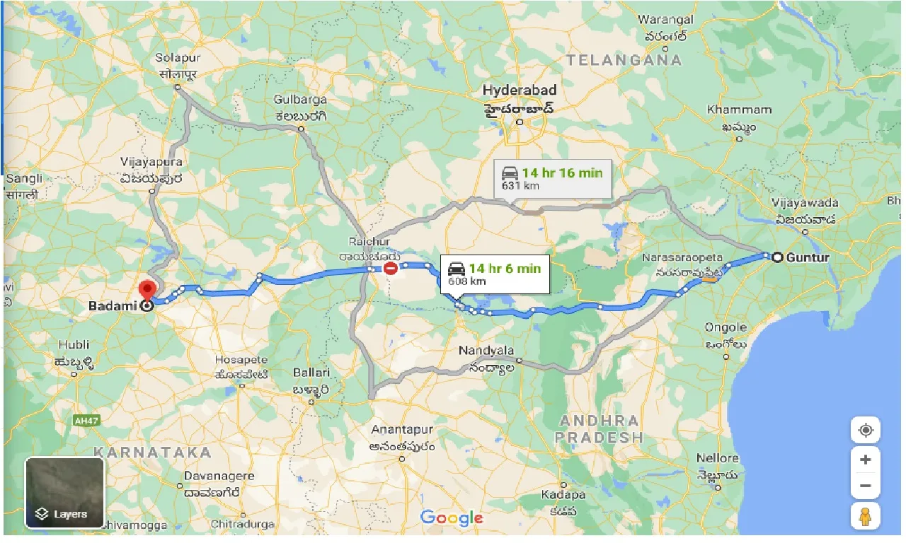 guntur-to-badami-taxi