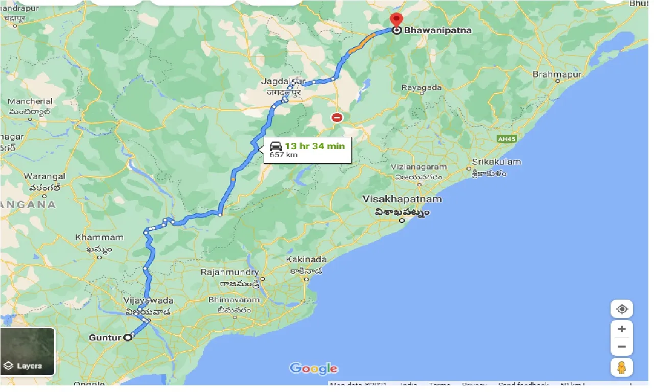 guntur-to-bhawanipatna-taxi