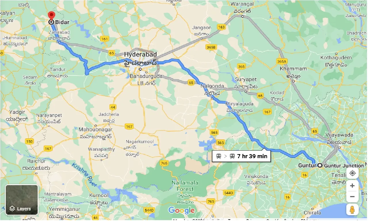 guntur-to-bidar-taxi