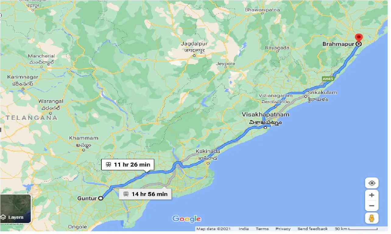 guntur-to-brahmapur-taxi