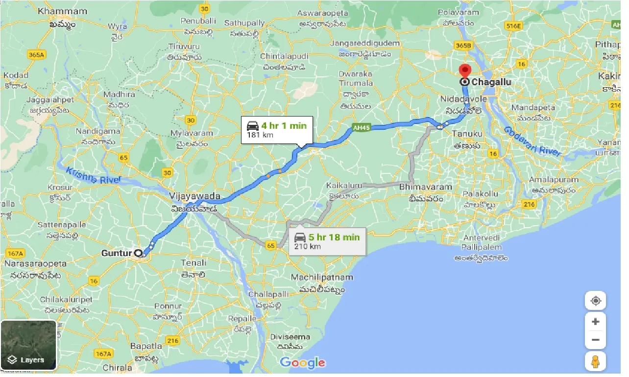 guntur-to-chagallu-one-way