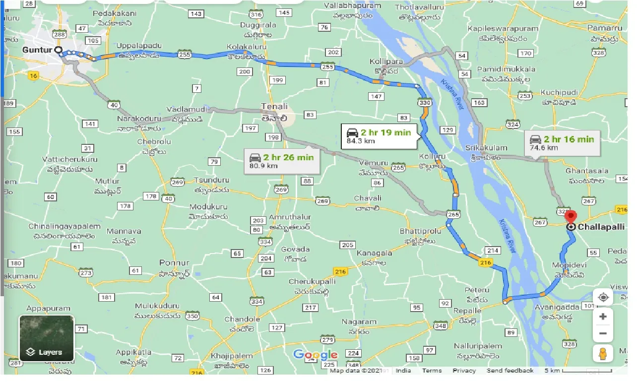 guntur-to-challapalli-one-way