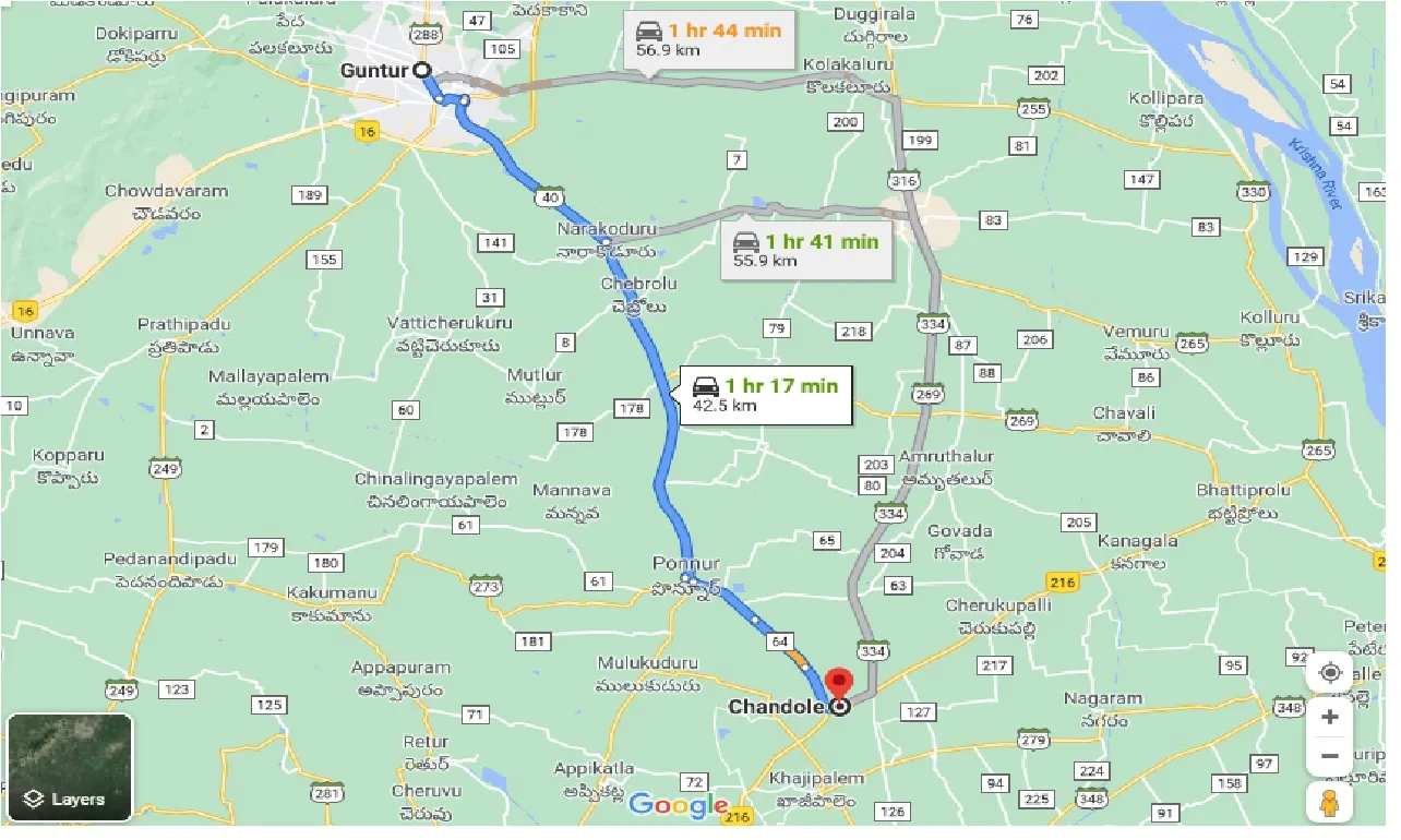 guntur-to-chandole-one-way