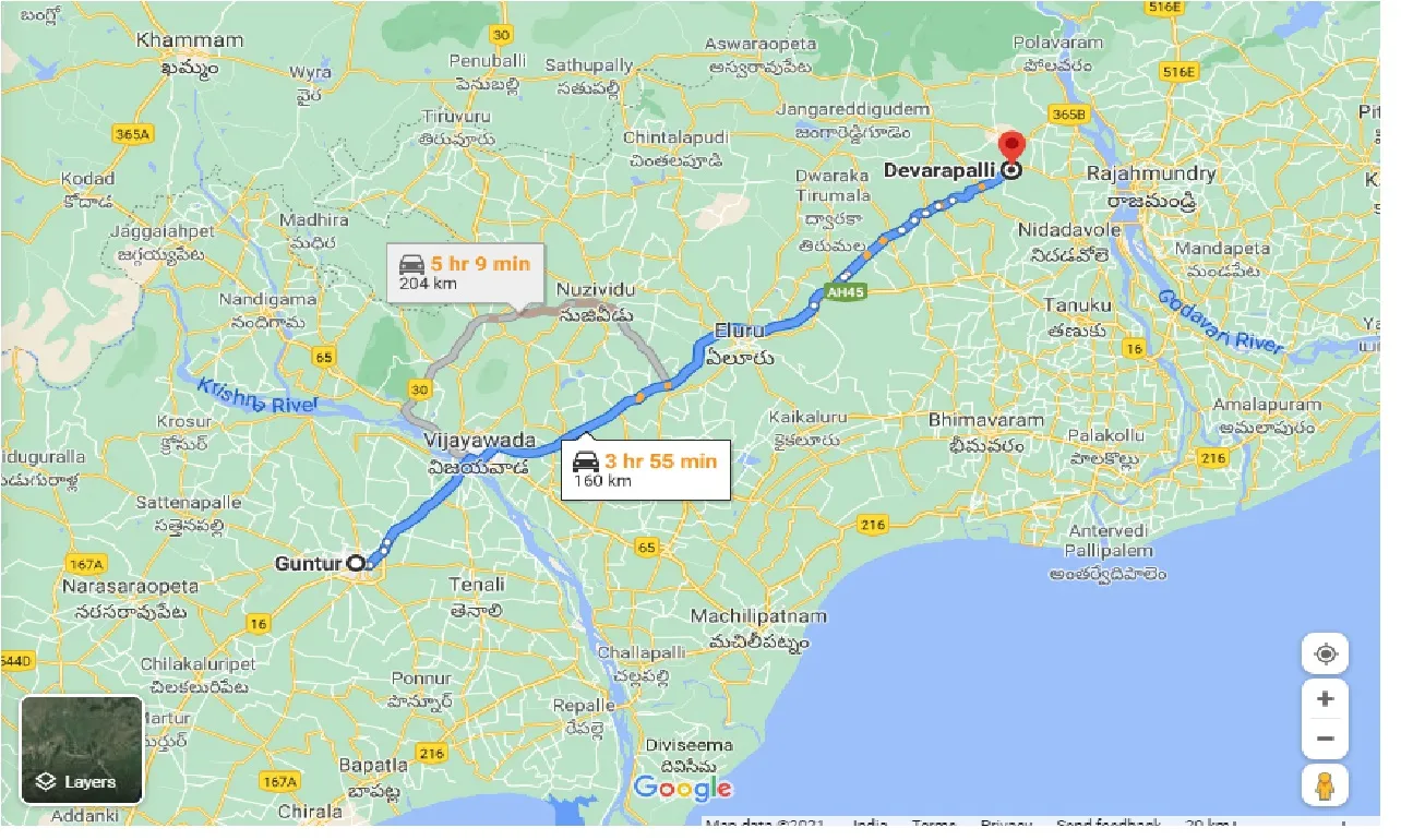 guntur-to-devarapalli-taxi