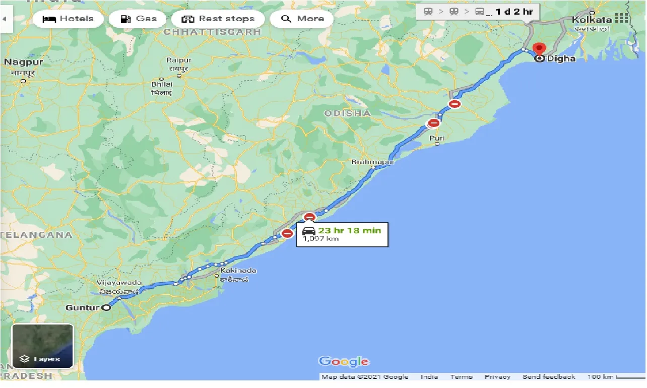 guntur-to-digha-taxi