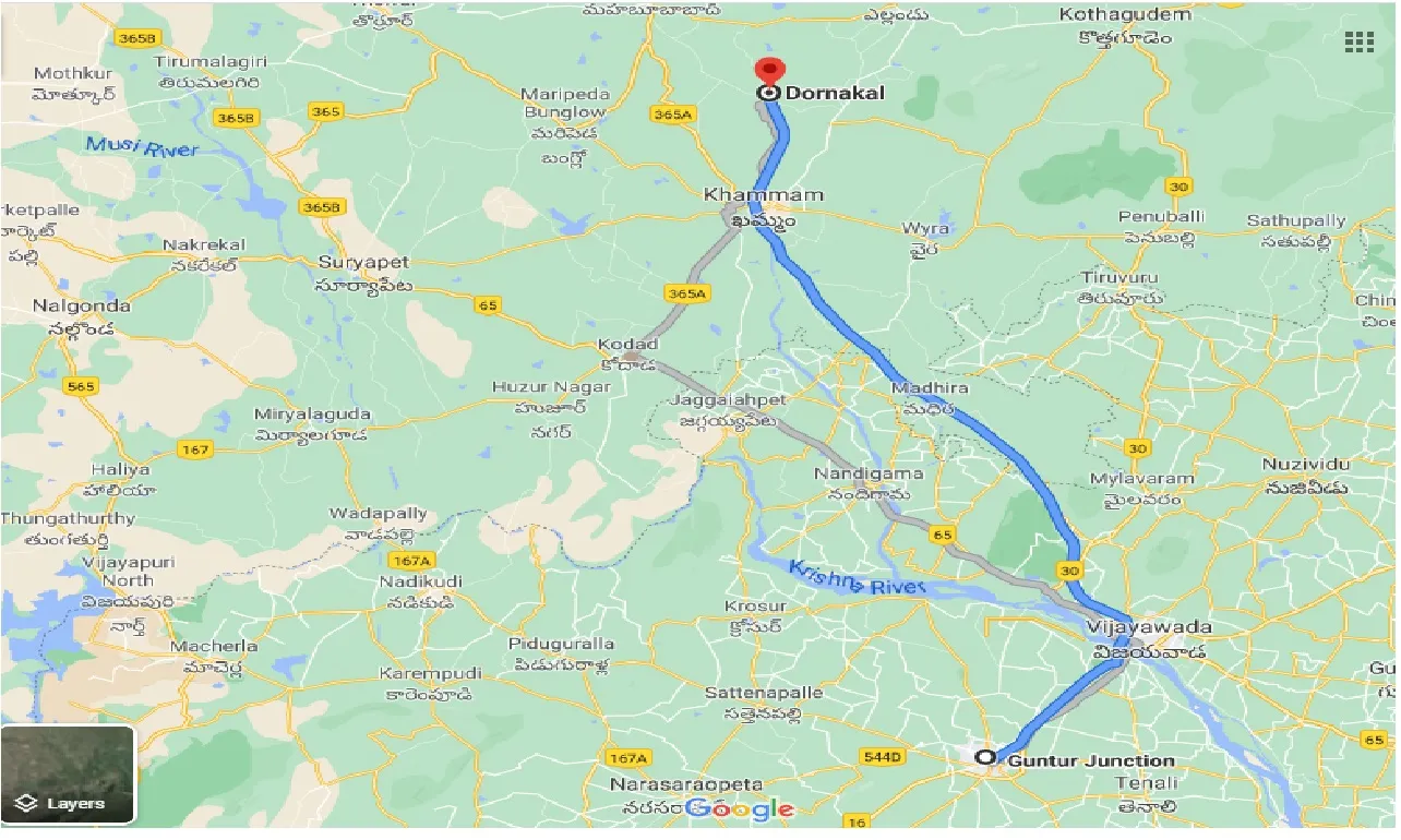 guntur-to-dornakal-one-way