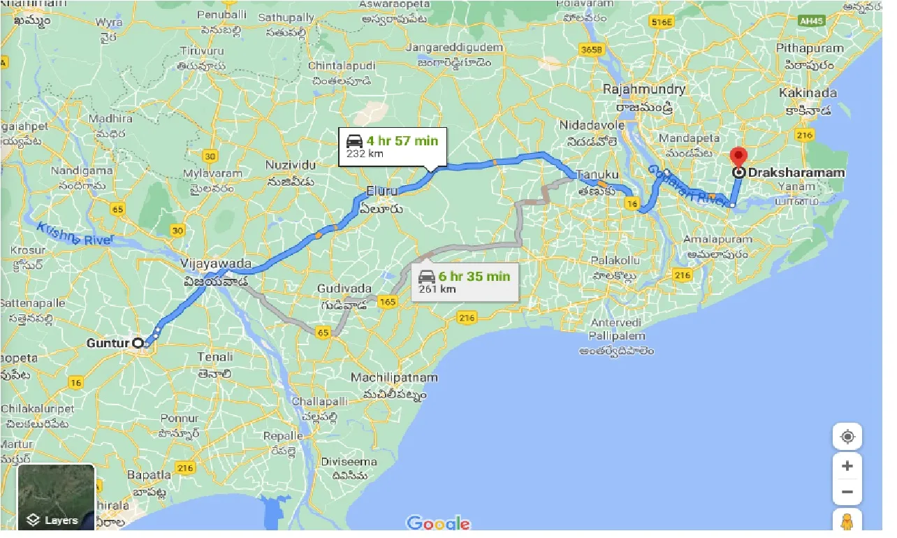 guntur-to-draksharamam-taxi